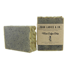 Mint Coffee Chip Bar Soap | Made with Aloe Vera