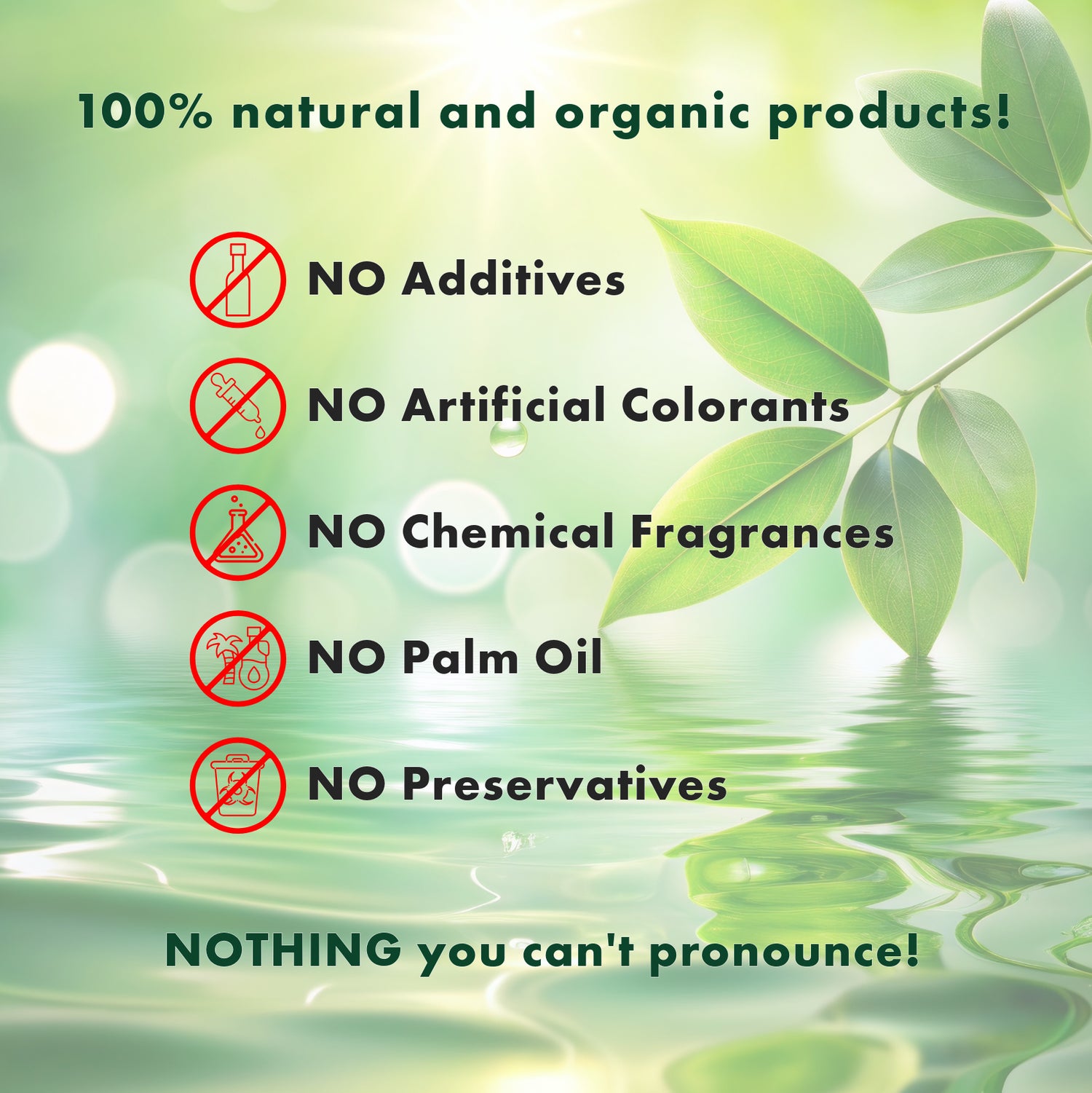 Natural And Organic Products No Harmful Ingredients List Four Ladies & Co