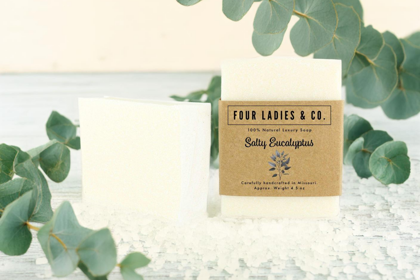 Salty Eucalyptus Bar Soap | Made with Aloe Vera