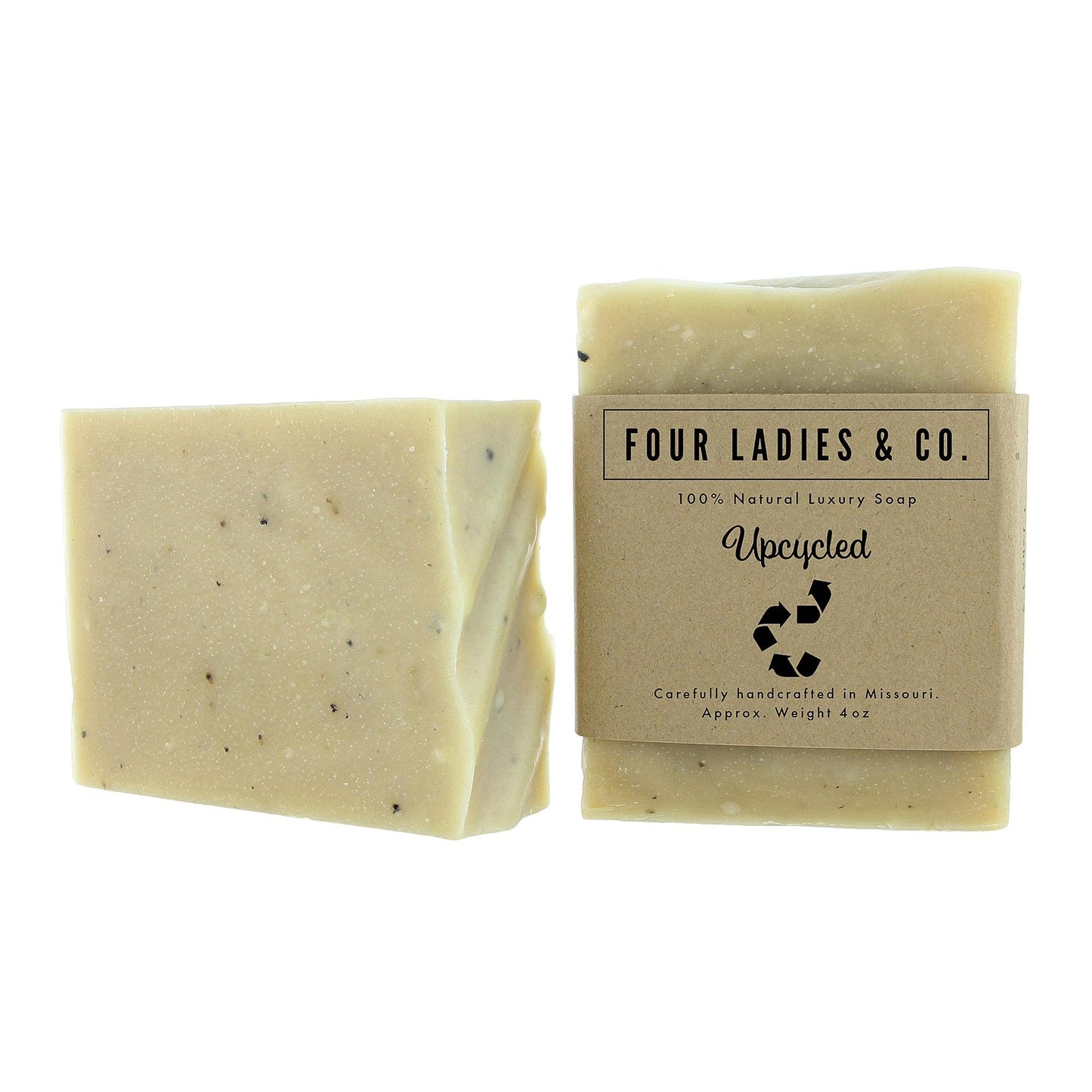 Upcycled Bar Soap Natural Ingredients Four Ladies & Co Made with Goat Milk